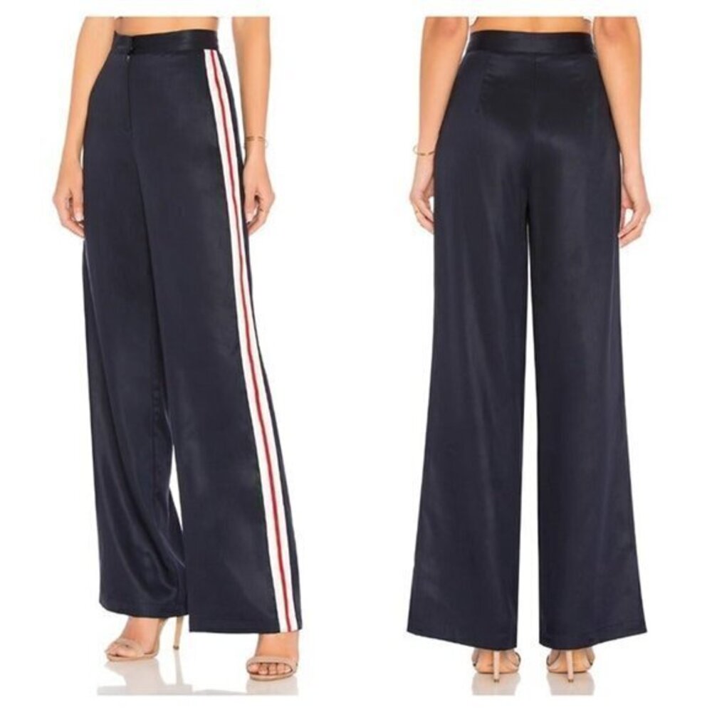House of Harlow 1960 x REVOLVE Wide Leg Track Pants - Navy Combo
